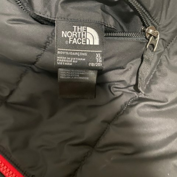 Boys North Face reversable jacket.interior fleece including sleeves.size xl - Picture 5 of 5